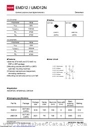 EMD12T2R datasheet pdf ROHM