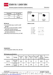 EMX18T2R datasheet pdf ROHM
