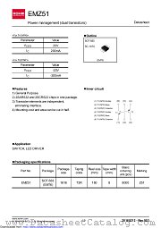 EMZ51T2R datasheet pdf ROHM