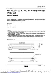 KA2008-AF10A datasheet pdf ROHM