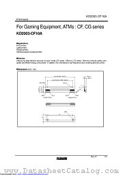 KD2003-CF10A datasheet pdf ROHM