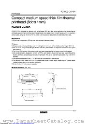 KD2003-CG10A datasheet pdf ROHM