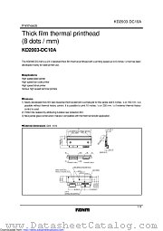 KD2003-DC10A datasheet pdf ROHM