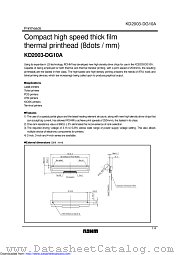 KD2003-DG10A datasheet pdf ROHM