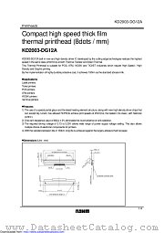 KD2003-DG12A datasheet pdf ROHM
