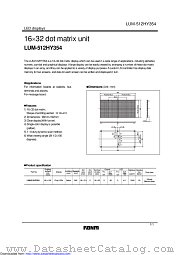 LUM-512HY354 datasheet pdf ROHM
