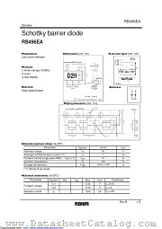 RB496EATR datasheet pdf ROHM