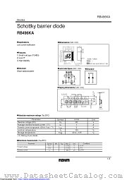 RB496KA datasheet pdf ROHM