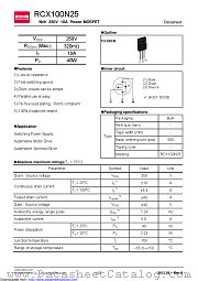 RCX100N25 datasheet pdf ROHM