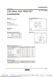 RJK005N03FRAT146 datasheet pdf ROHM