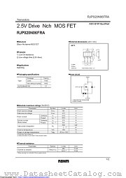 RJP020N06FRAT100 datasheet pdf ROHM