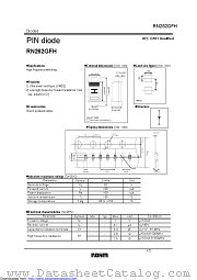 RN262GFH datasheet pdf ROHM
