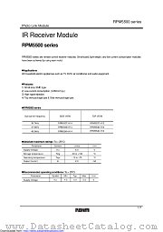 RPM5540-H14 datasheet pdf ROHM