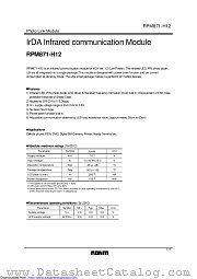 RPM871-H12 datasheet pdf ROHM