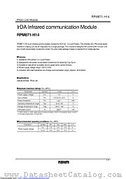 RPM871-H14E2A datasheet pdf ROHM