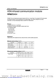 RPM872-H14 datasheet pdf ROHM