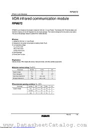 RPM872-E2A datasheet pdf ROHM