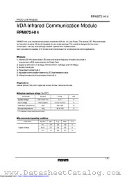 RPM972-H14E3A datasheet pdf ROHM
