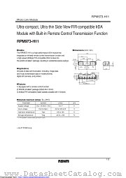 RPM973-H11E2A datasheet pdf ROHM