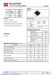 RQ1A070AP datasheet pdf ROHM