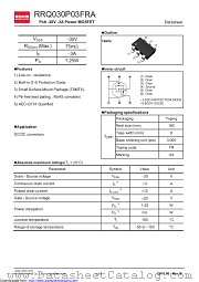 RRQ030P03FRATR datasheet pdf ROHM