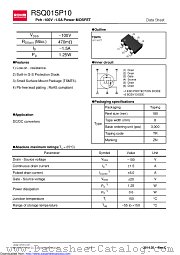 RSQ015P10 datasheet pdf ROHM