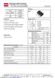 RSQ015P10FRATR datasheet pdf ROHM