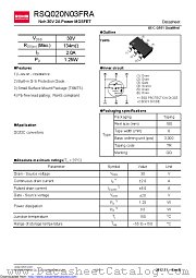 RSQ020N03FRATR datasheet pdf ROHM