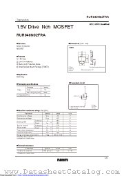RUR040N02FRA datasheet pdf ROHM