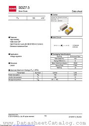 SDZ7.5 datasheet pdf ROHM