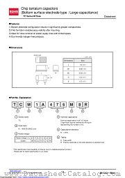 TCM1A475M8R datasheet pdf ROHM