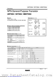 UMT3904T106 datasheet pdf ROHM