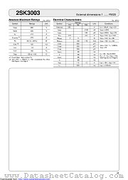 2SK3003 datasheet pdf Sanken