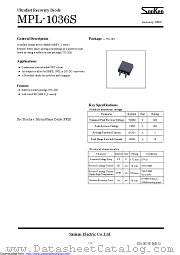 MPL-1036S datasheet pdf Sanken