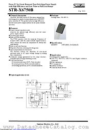 STR-X6750B datasheet pdf Sanken