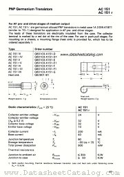 AC151V datasheet pdf Siemens