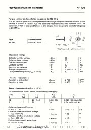 AF106 datasheet pdf Siemens