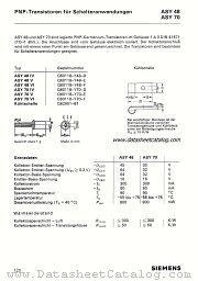 ASY70VI datasheet pdf Siemens