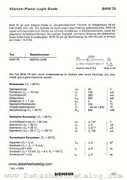 BAW75 datasheet pdf Siemens