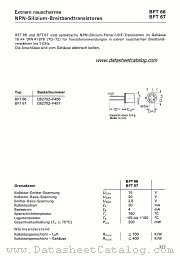 BFT66 datasheet pdf Siemens