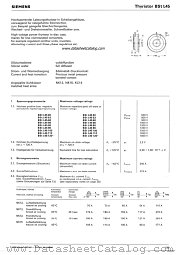 BStL4580 datasheet pdf Siemens