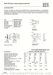 BUW57 datasheet pdf Siemens
