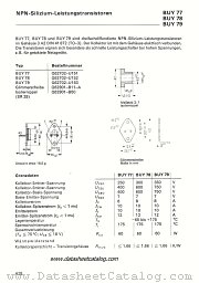BUY78 datasheet pdf Siemens