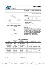 2N3700HRG datasheet pdf ST Microelectronics