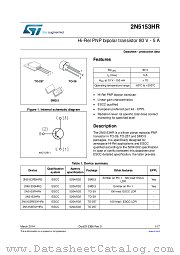 2N5153SHRG datasheet pdf ST Microelectronics