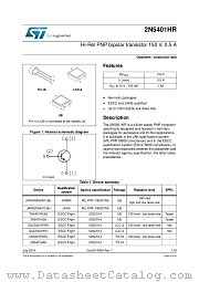 2N5401HRG datasheet pdf ST Microelectronics