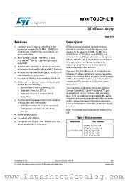 32F3-TOUCH-LIB datasheet pdf ST Microelectronics