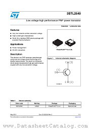 3STL2540 datasheet pdf ST Microelectronics