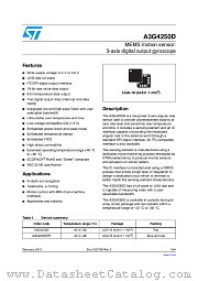 A3G4250D datasheet pdf ST Microelectronics