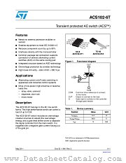 ACS102-6TA-TR datasheet pdf ST Microelectronics